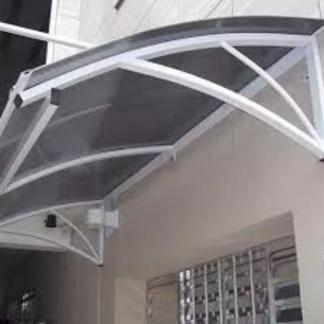 Parasol curvo de policarbonato